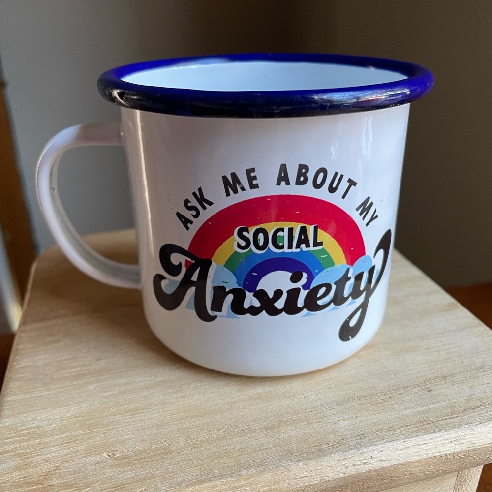 Enamel Social Anxiety Mug
